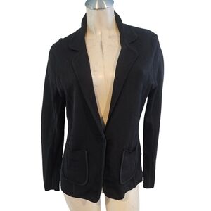 Classic Black Women's Sweater Blazer
